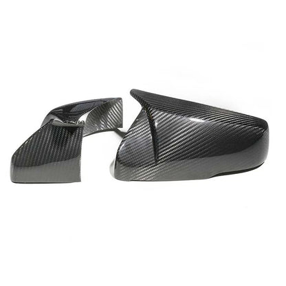 Horn Carbon Fiber Add-on Side Mirror Shell Cover For Cadillac CT5 CT6 2014-2018