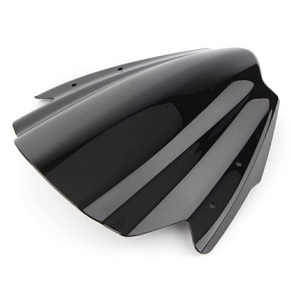 Black ABS Handlebars Clamp Mount Windshield Protector for Universal Motorcycles