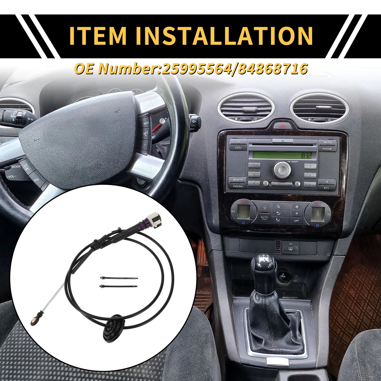Auto Transmission Gear Shifter Cable for Cadillac Escalade (2007-2014)