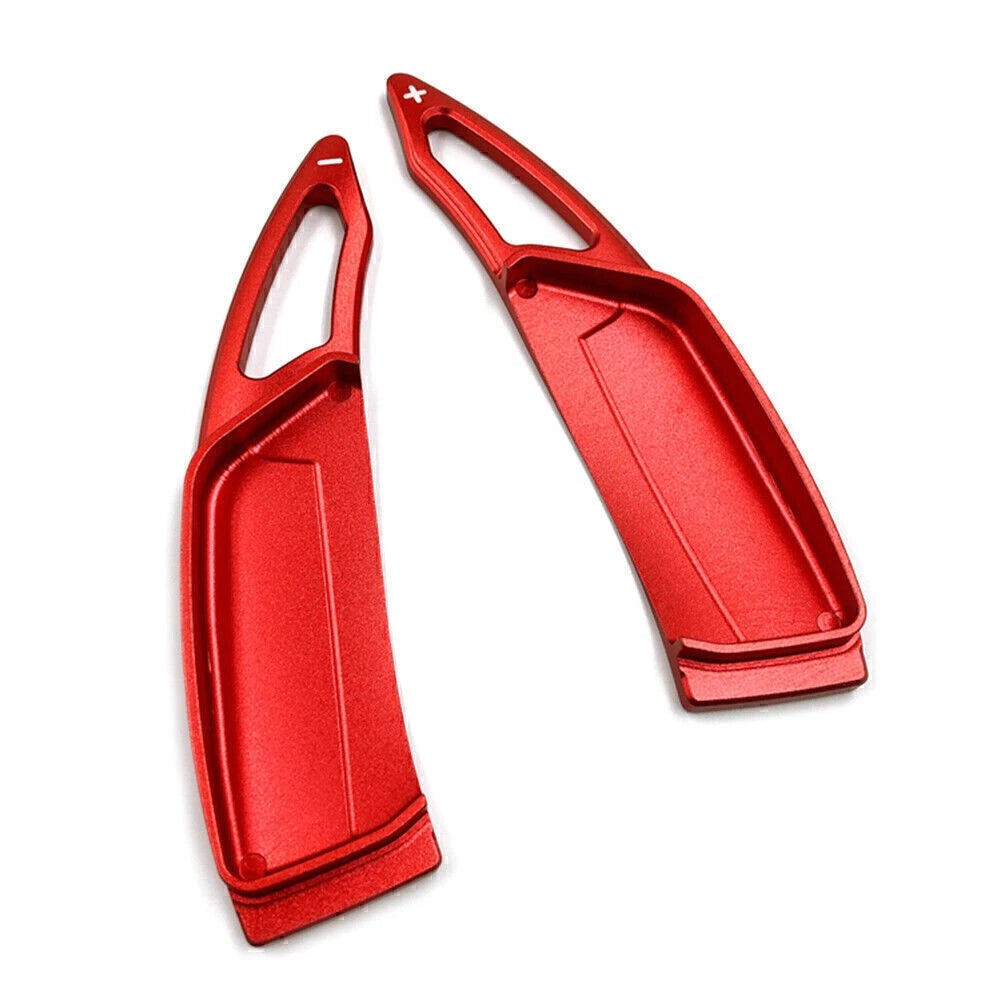 Red Steering Wheel Paddle Shifter Extensions for Peugeot 3008 5008 GT (2017-2019)