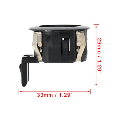 2 x Black Rear Bumper Parking Sensor Retainer for Toyota