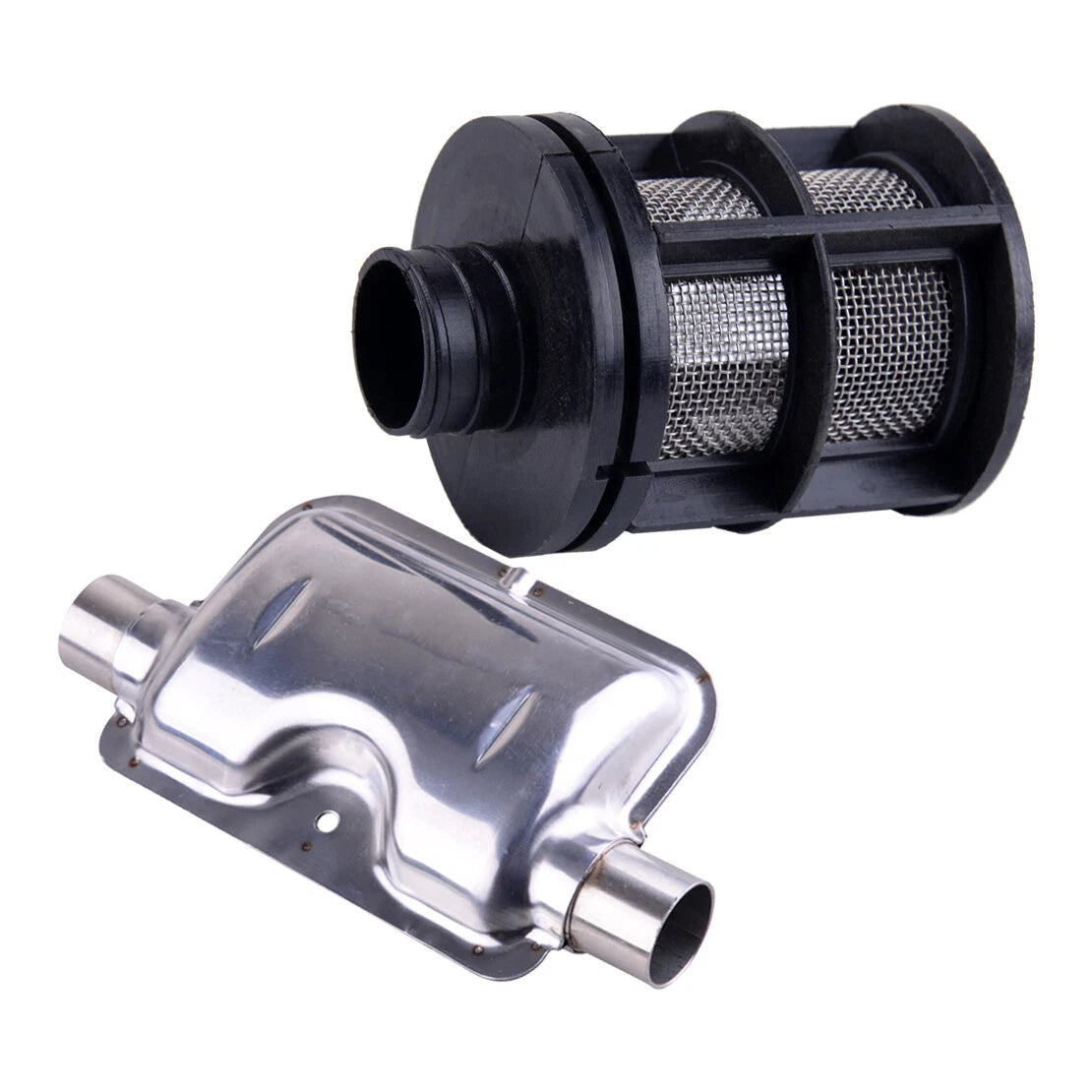24mm Exhaust Silencer & Air Filter Kit for Webasto Eberspacher Heater