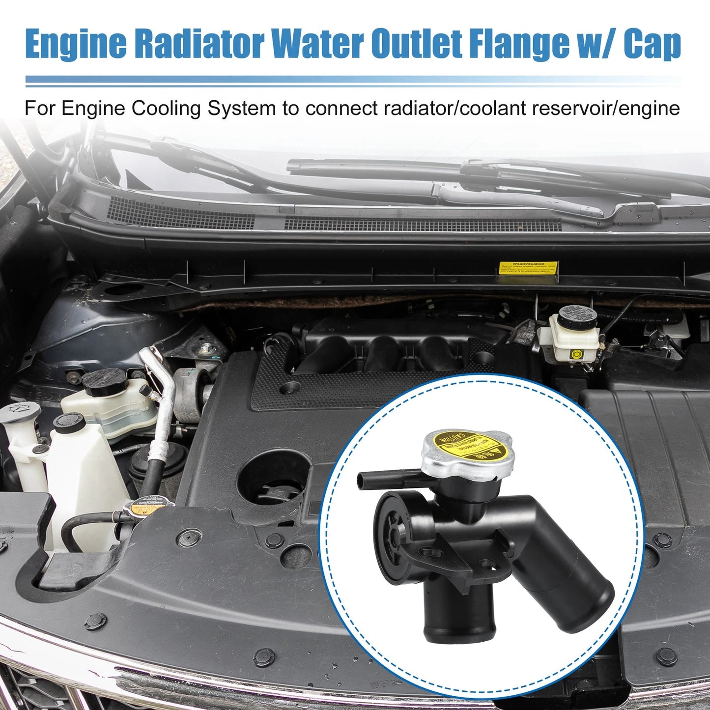 Engine Radiator Coolant Filler Neck for Nissan Quest (2004-2009)