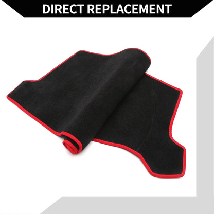 Dashboard Cover Mat for Mazda CX-5 2016-2024 Protector Black Red 1 Set