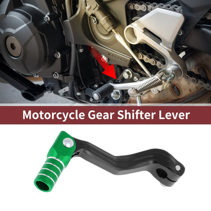 Folding Gear Shifter Lever for Kayo T2 Black Green Silver Tone