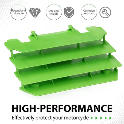 2 x Radiator Guards for Kawasaki KX125/KX250 New Green (1994–2004)