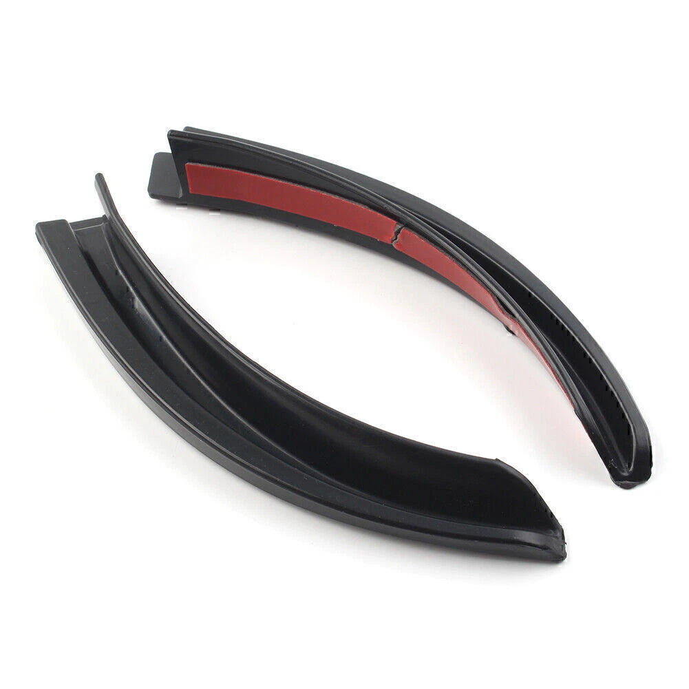 Black ABS Front Water Rain Gutter Extensions for Jeep Wrangler (2018-2021)