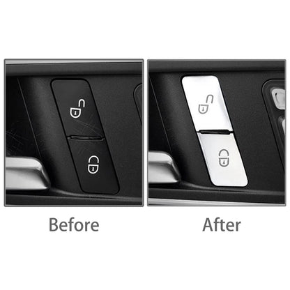 Door Lock Unlock Buttons Cover Trim for Benz C Class W204 (2007-2014)