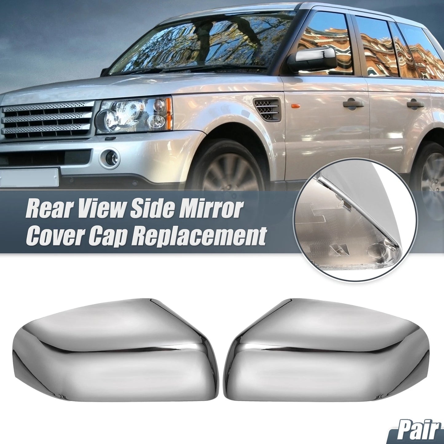 Rearview Mirror Cover Cap Chrome Plated for Land Rover Range Rover Sport (2006-2013)