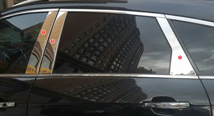 Stainless Steel Center Pillar Post Molding Covers for Cadillac SRX (2010-2016)