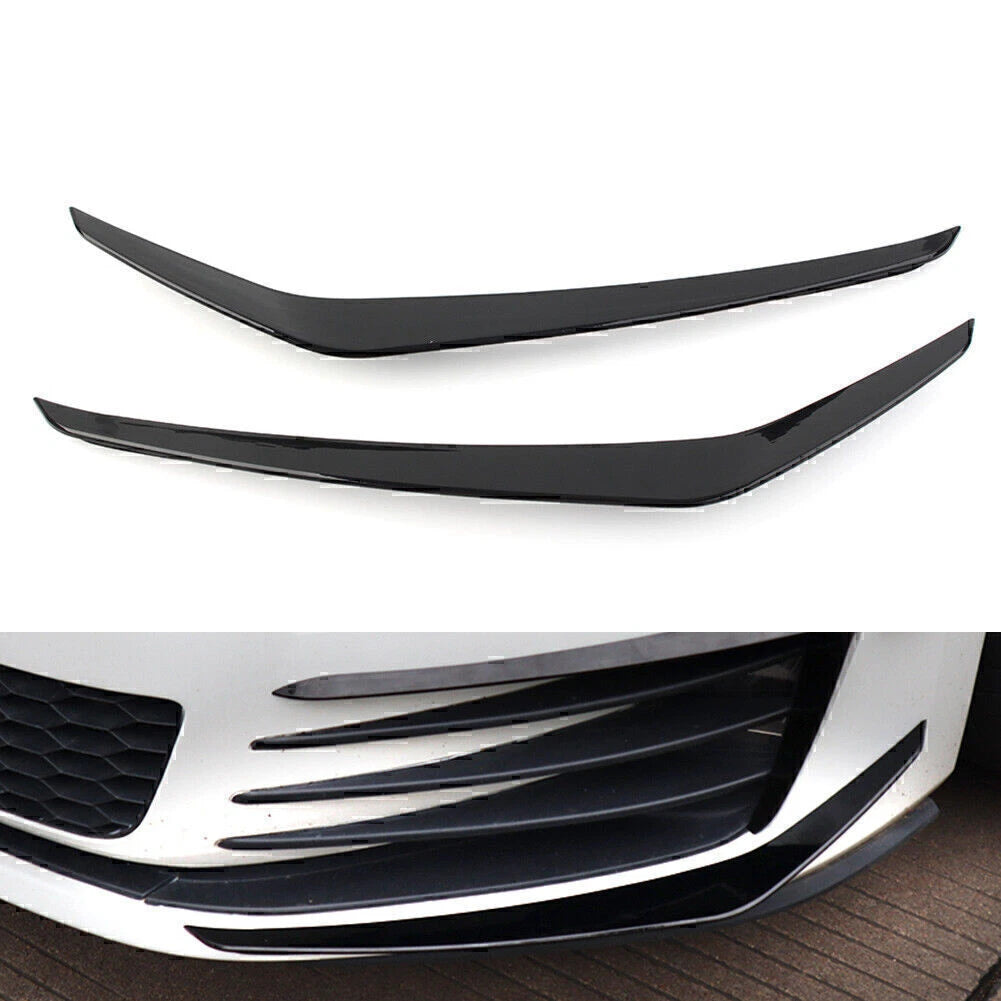 Glossy Black Front Bumper Side Air Vent Trim for VW Golf (2013-2016)