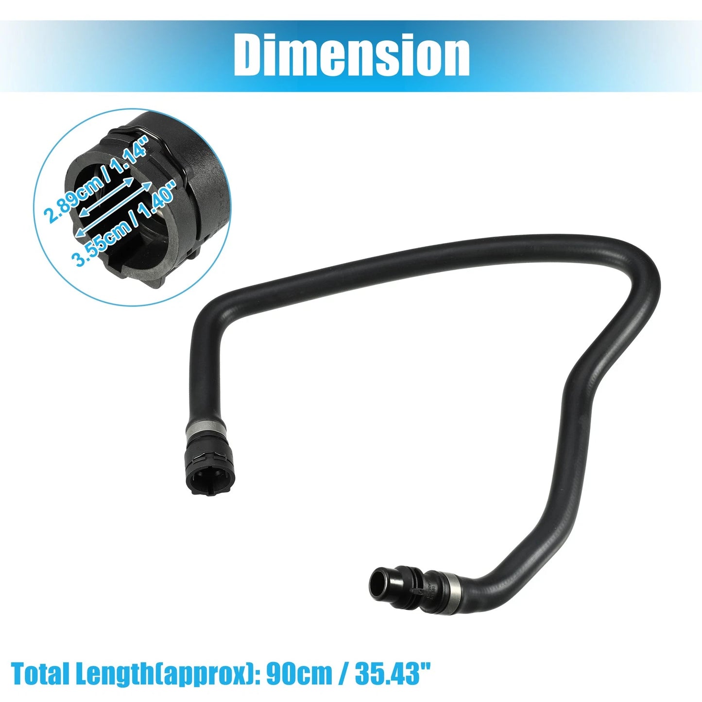 Upper Radiator Coolant Hose for BMW 525i 528i 530i (2001-2003)