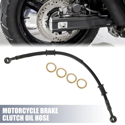 35cm Brake Clutch Oil Hose Clutch Throttle Pipe Black for Motorcycle
