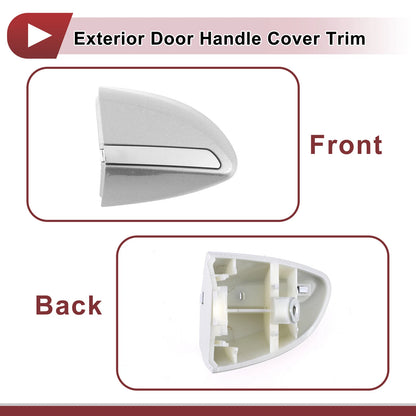 Silver Exterior Door Handle Cover Trim for Toyota Corolla (2014-2018)