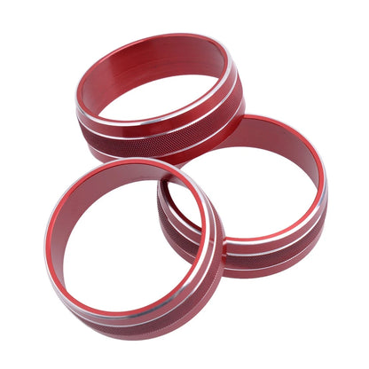 3 x Air Condition Switch Knob Trim Rings for Dodge Challenger (2009-2014)