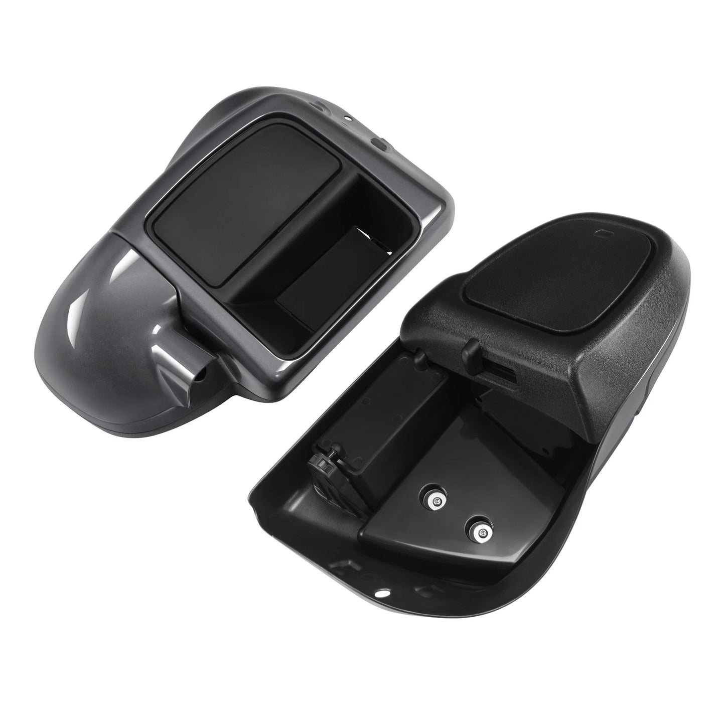 Lower Vented Fairings for Harley Touring (2014-2025) Gauntlet Gray Metallic