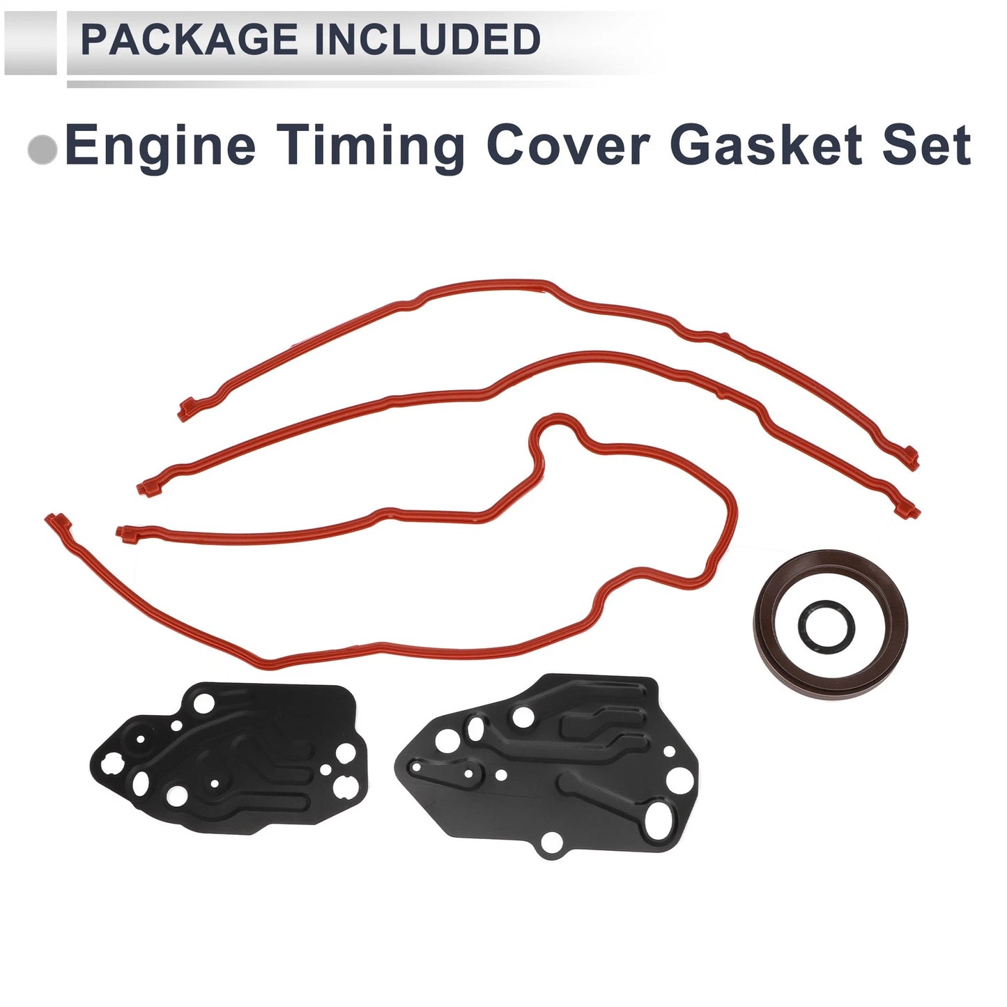 Engine Timing Cover Gasket Seal Set for Ford Lincoln 5.4L (2004-2010)