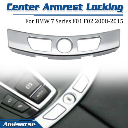 Chrome Center Console Armrest Locking Kit for BMW 7 Series (2009-2015)