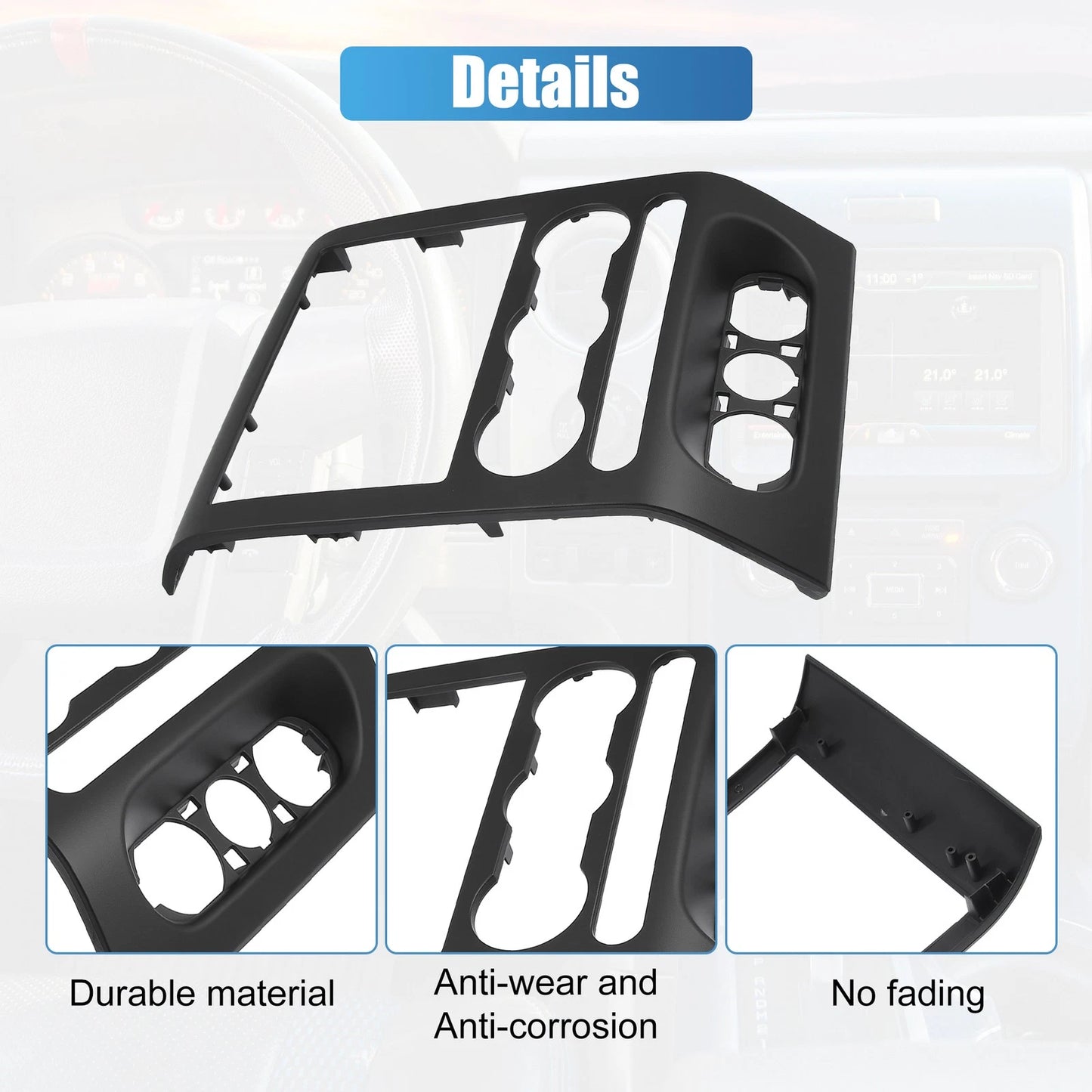 Dash Radio Bezel Center Trim Cover for Ford F-150 (2004-2008)