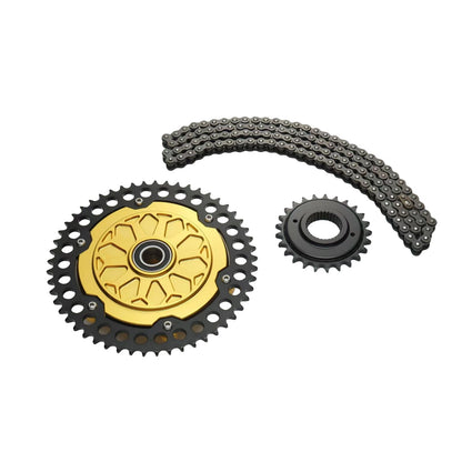 Gold Transmission Sprocket Conversion for Harley Road Glide M8 (2009-2024)