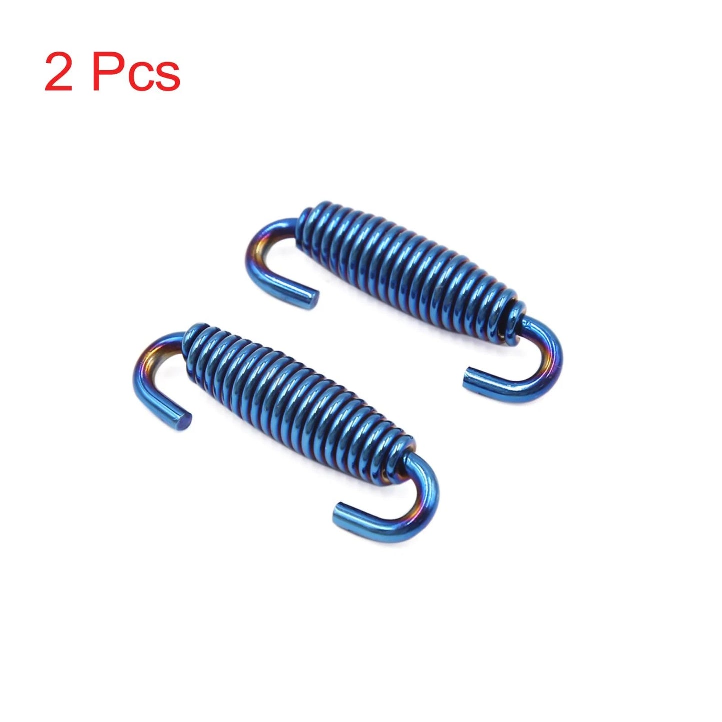 2 x Blue Exhaust Muffler Deadener Springs Strainer for Motorcycle