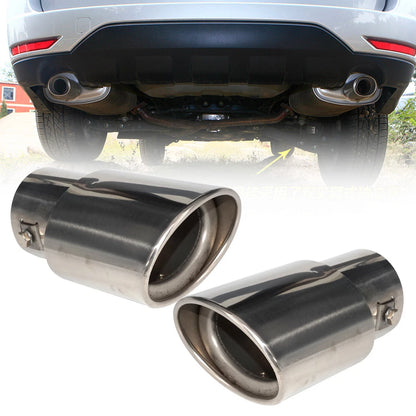 63mm Chrome Exhaust Tail Muffler Tips for Subaru Forester (2008-2012)