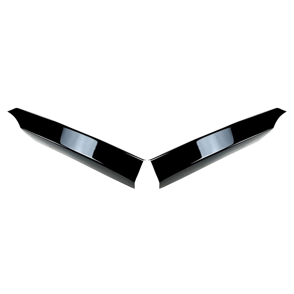 Gloss Black Front Bumper Side Spoiler Lip for BMW 1 Series E82 E88 (08-13)