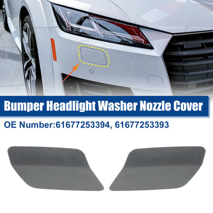 Front Bumper Headlight Washer Nozzle Covers for BMW 328i (2012-2015)