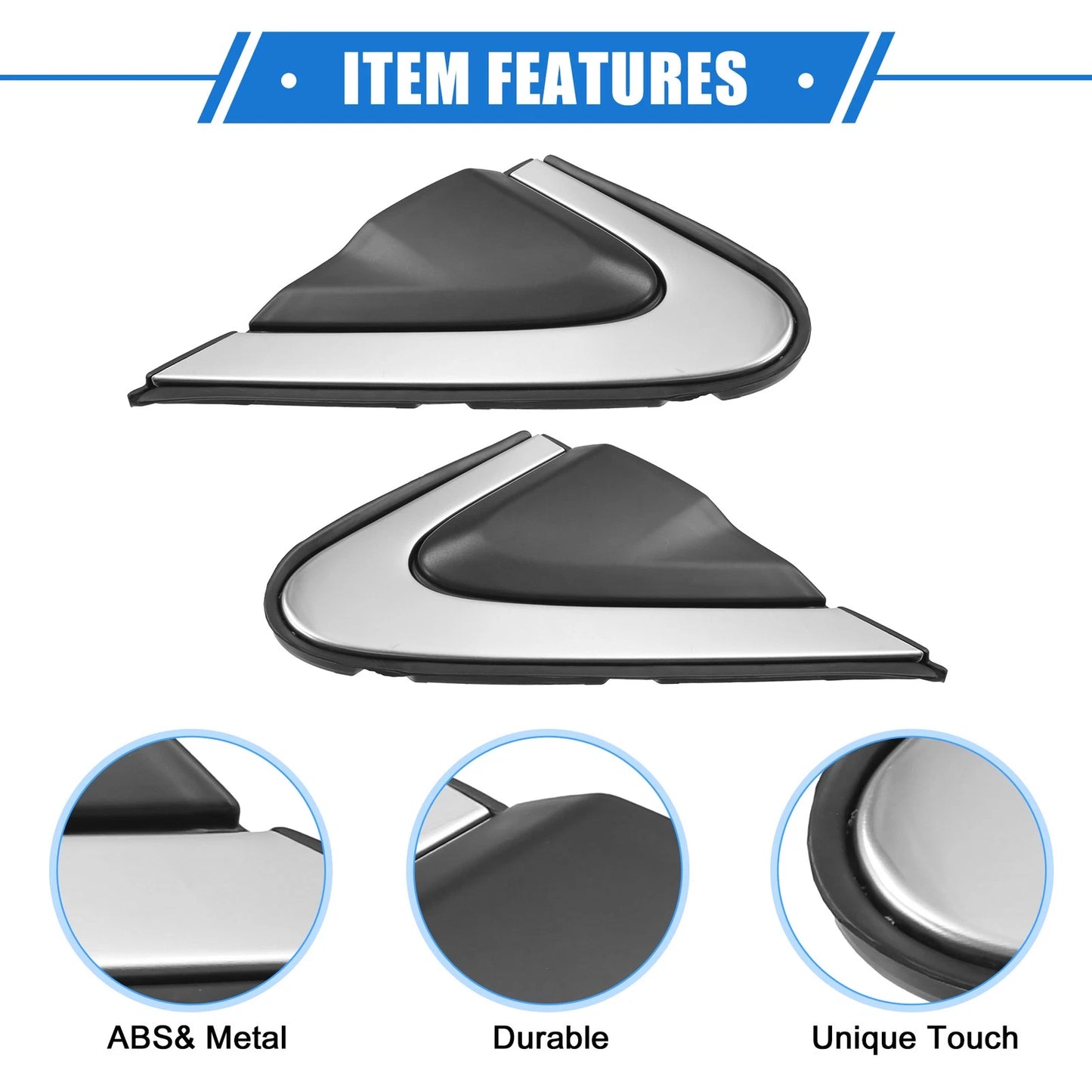 Car Front Left Right Door Mirror Flag Covers for Honda CR-V (2012-2016)