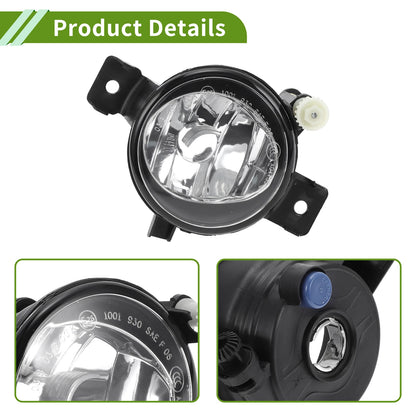 Right Fog Light Grill for BMW X5 2011-2013 (1 x Clear, Black)
