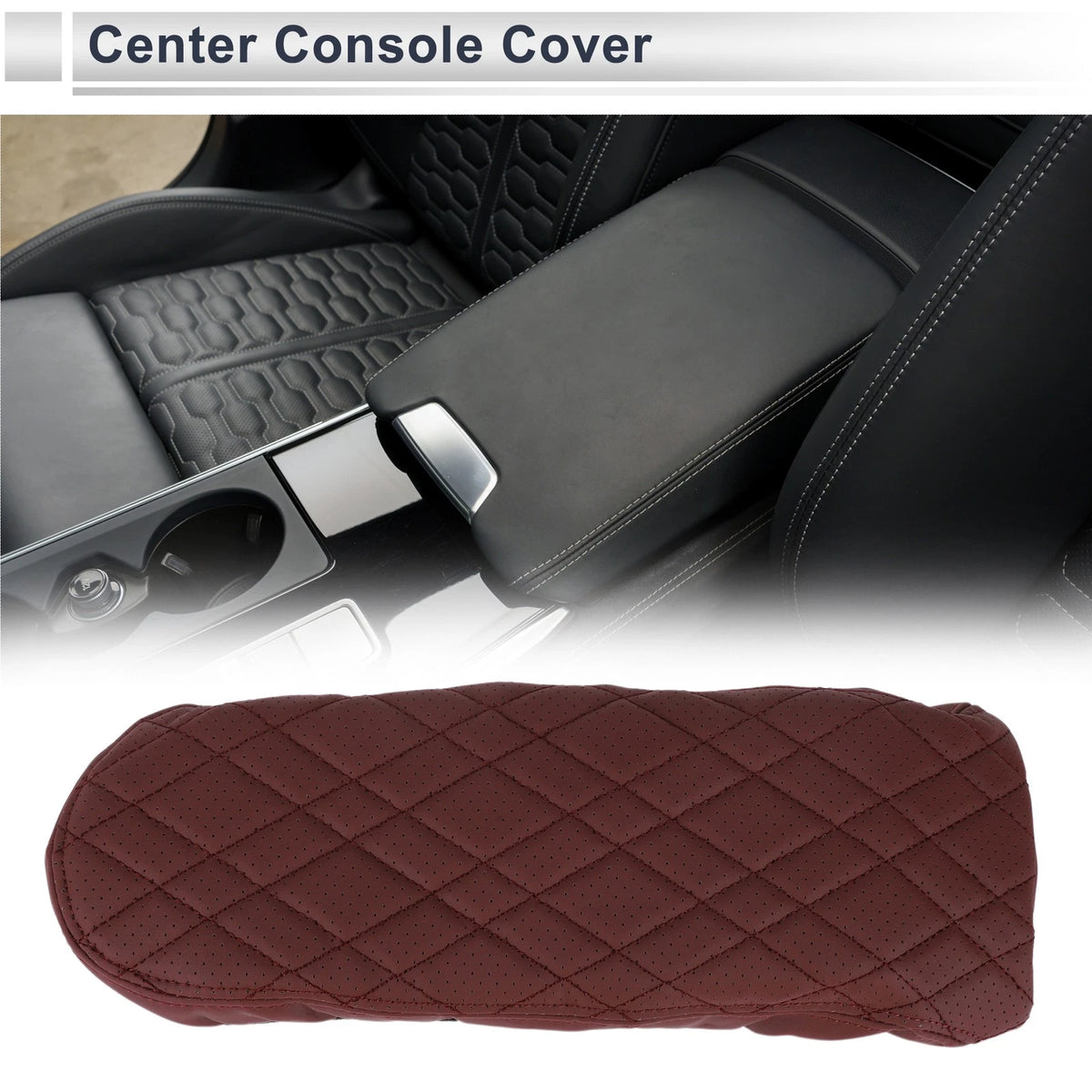 Center Console Cover for BMW 2 Series (2021-2024) Wine Red 1 Pc