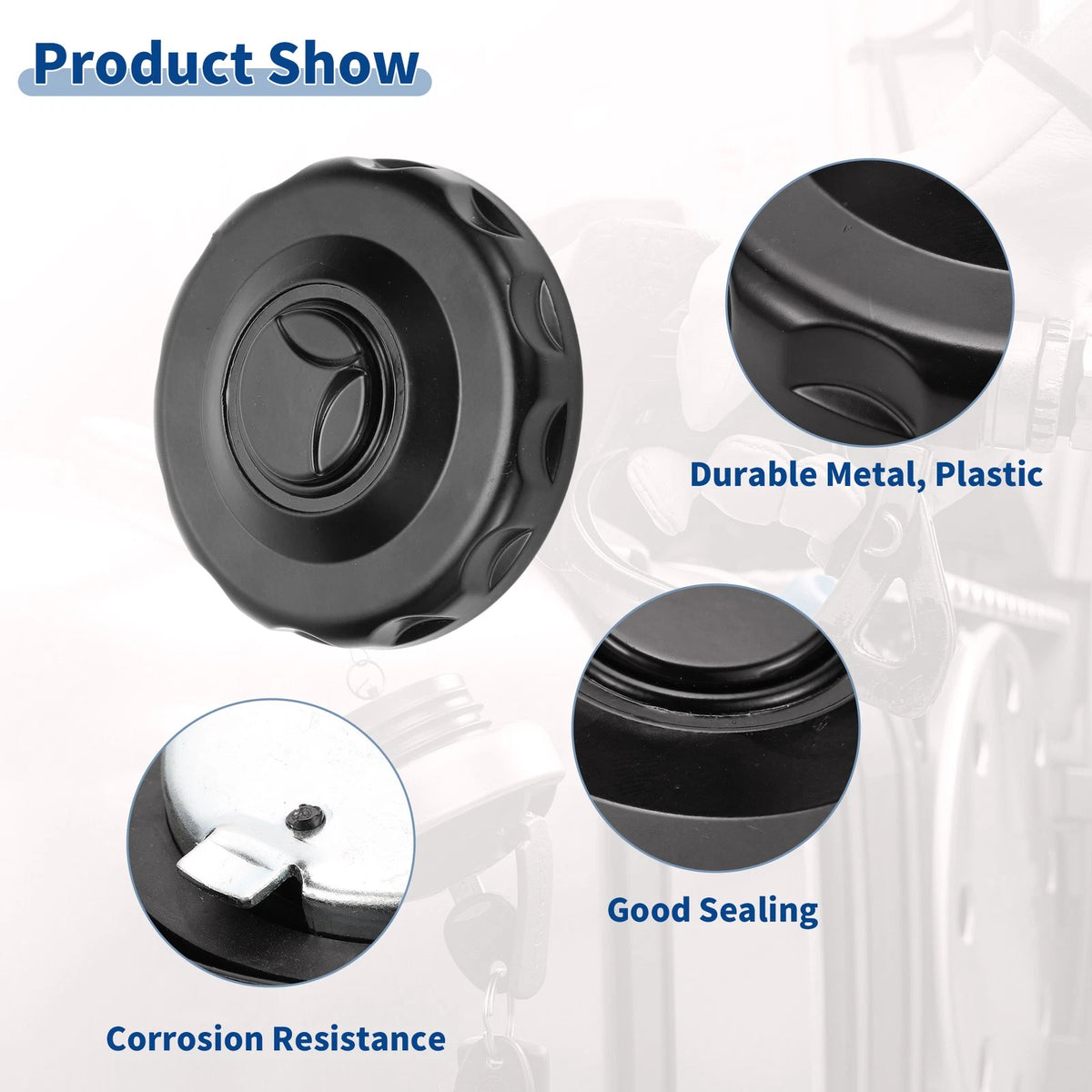 Locking Gas Cap Fuel Tank Cover with Keys for Mercedes Benz