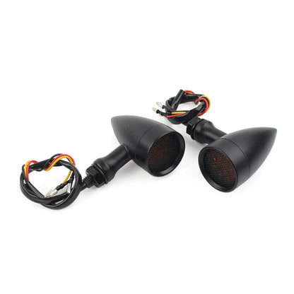 Amber LED Turn Signal Blinker Light for Harley & Honda Motorcycles