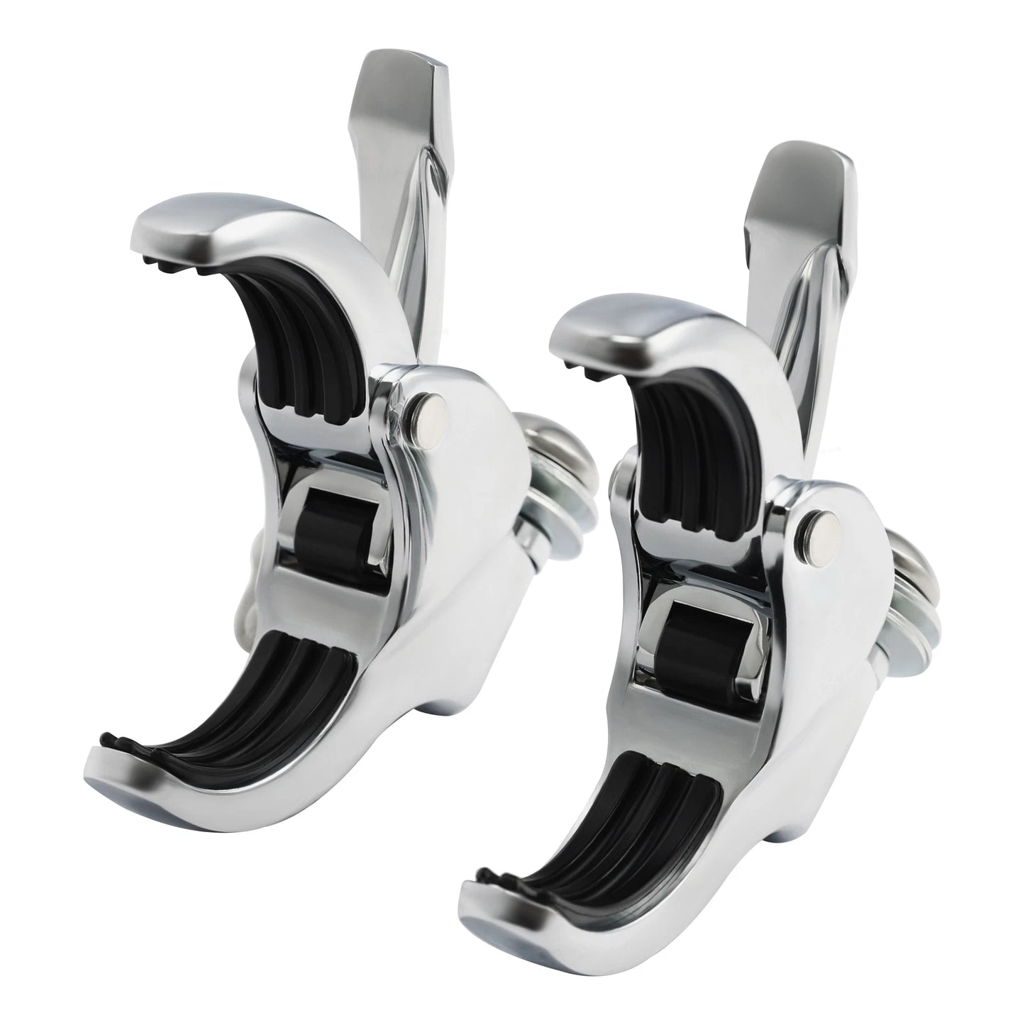4 x 49mm Windshield Clamps for Harley Fat Bob FXLR (2018-2025) Chrome