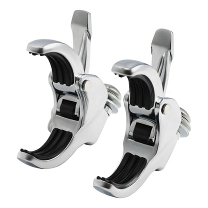 4 x 49mm Windshield Clamps for Harley Fat Bob FXLR (2018-2025) Chrome