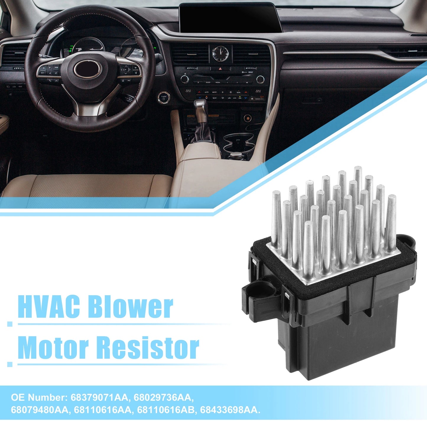 HVAC Blower Motor Resistor AC Blower Control for Dodge Grand Caravan GT