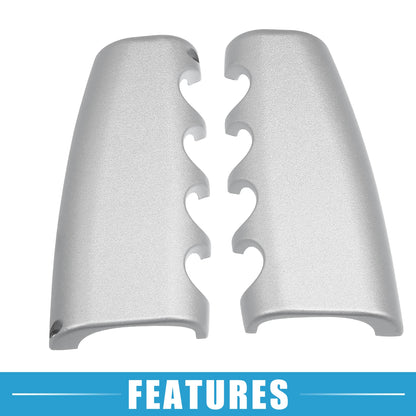 Handbrake Cover Grips for Ford Mustang (2015-2021) Silver Tone