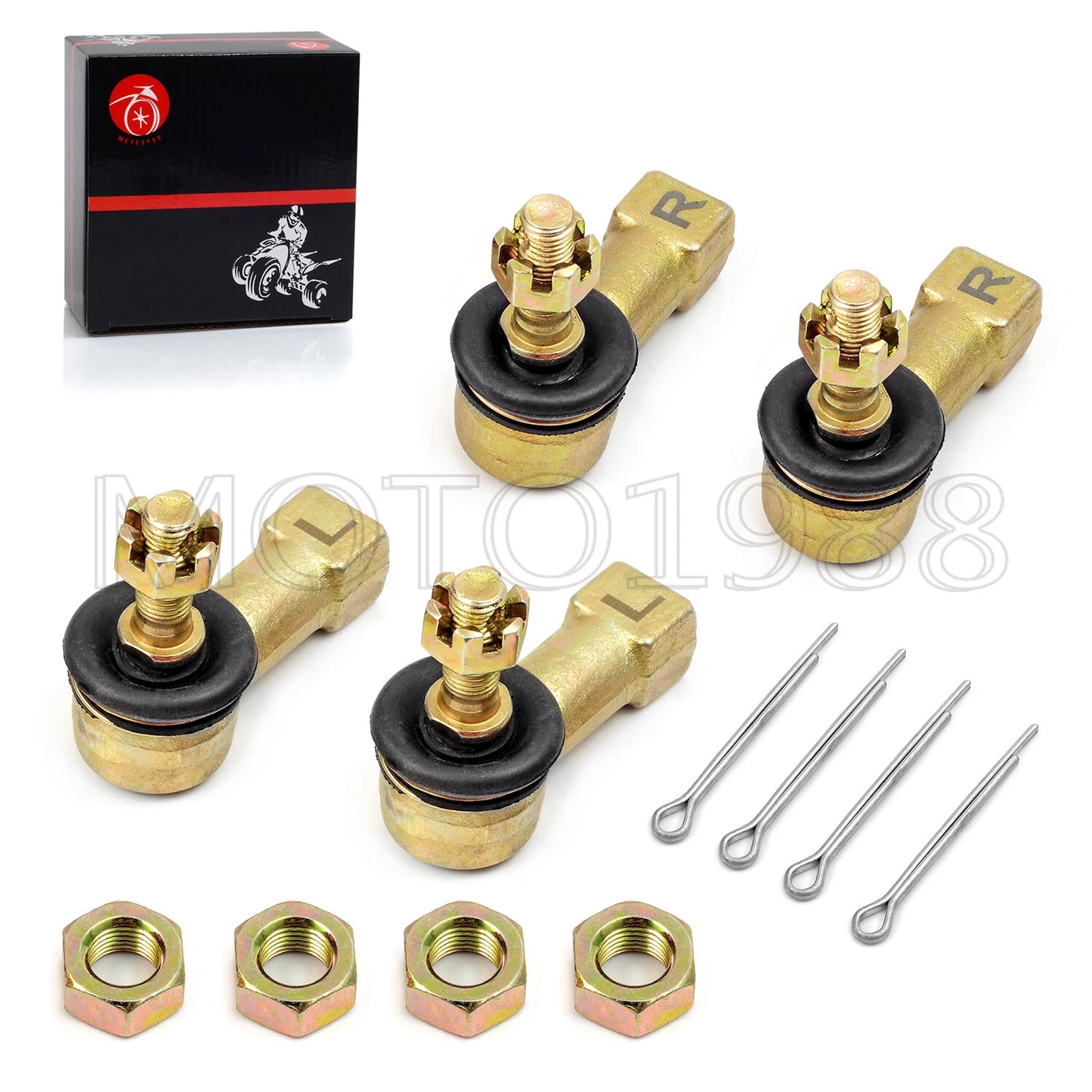 Heavy Duty Chromoly Tie Rod Ends for Honda TRX250R/TRX400EX/TRX450R (1985–2009)