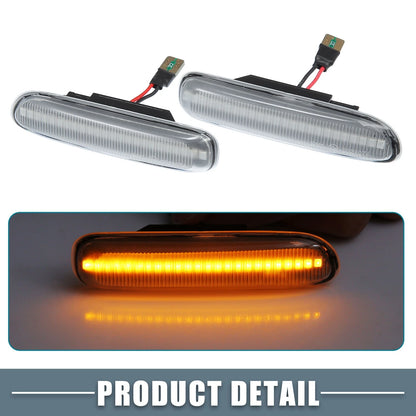 LED Side Marker Amber Light 2 x 63132228591 for BMW 325i 330i E46 (2001-2006)