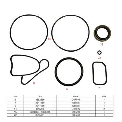 Lower Unit Seal Kit for Volvo Penta SX-A Sterndrive (3888821)