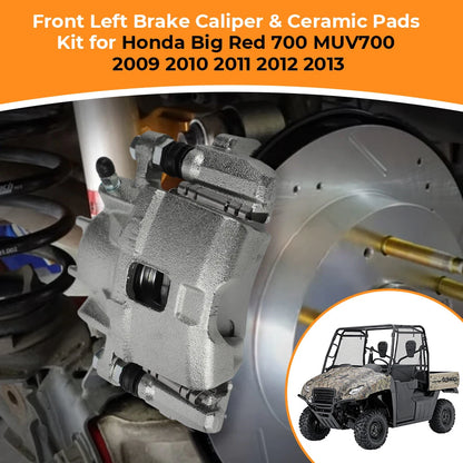 Front Left Brake Caliper for Honda Big Red 700 MUV700 (2009–2013)
