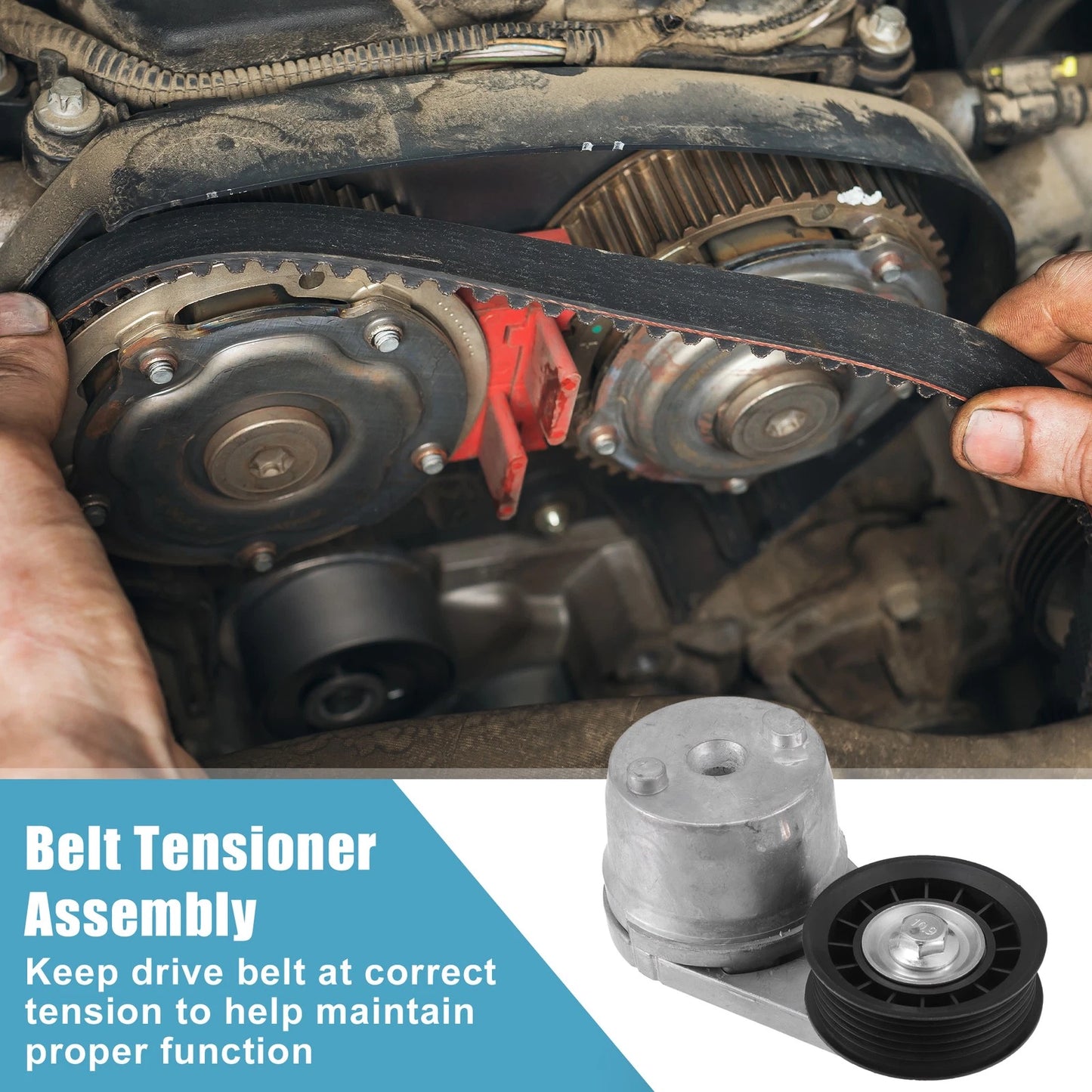 Belt Tensioner Pulley Assembly for Chevrolet Express 2500 (2006-2016)