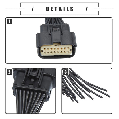 Headlight Connector Pigtail 2 x for Jeep Grand Cherokee (2005-2010)