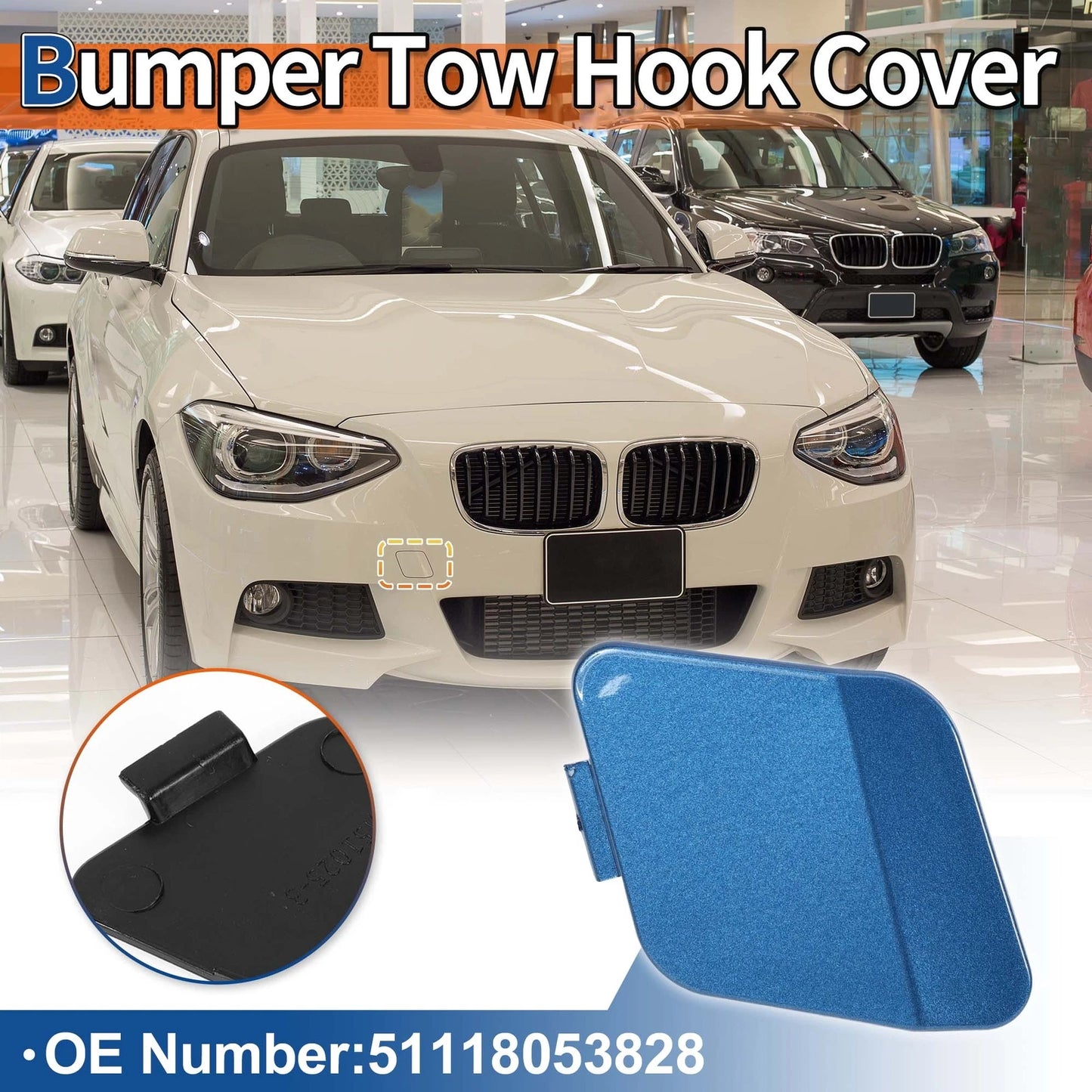 Tow Hook Cover for BMW Estoril Blue Metallic (2014-2020)