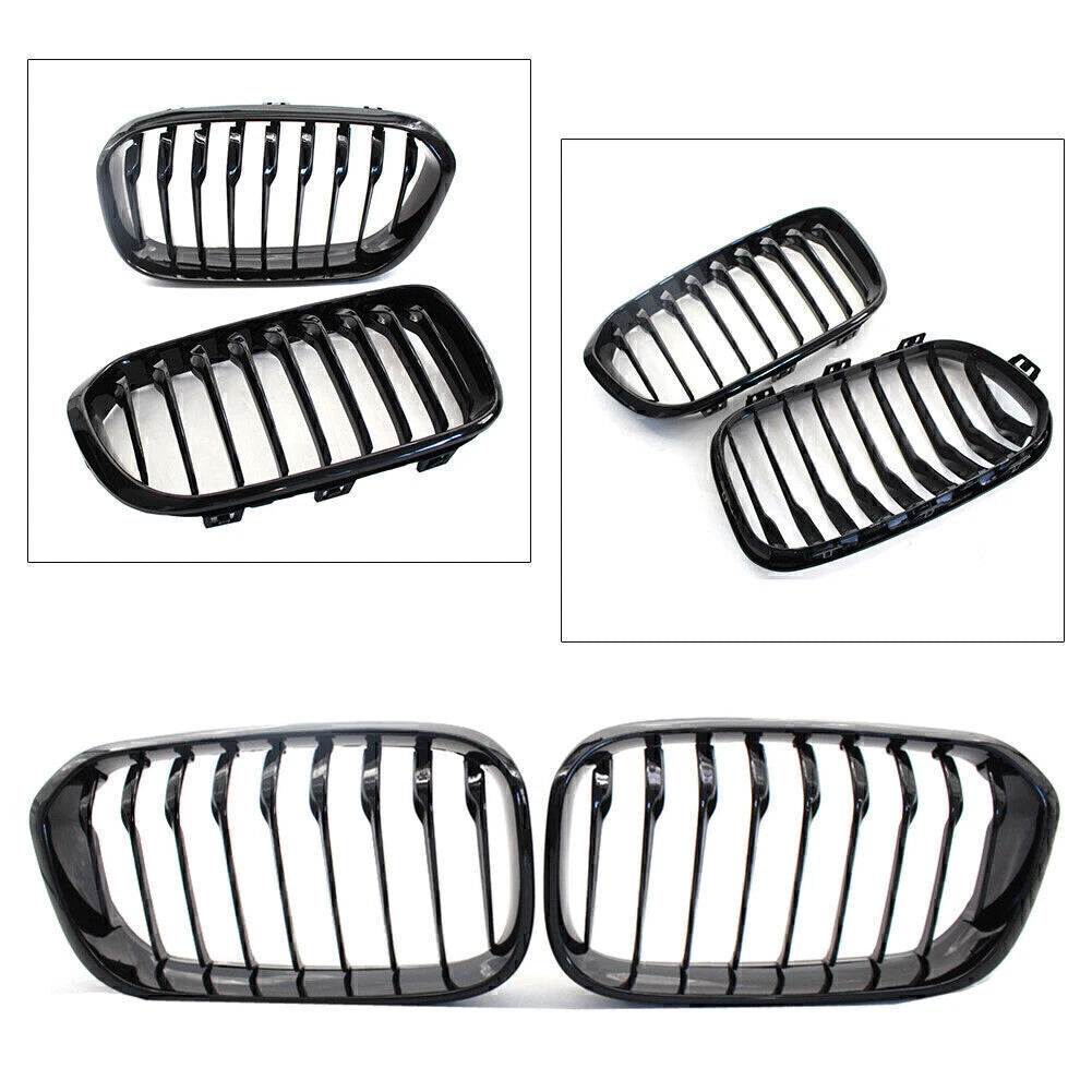 Front Sport Upper Kidney Grilles for BMW F20 F21 LCI 2015-2019 (2 x Grilles)