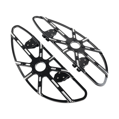 Rider Driver Front Floorboard Footboards for Harley Touring Softail