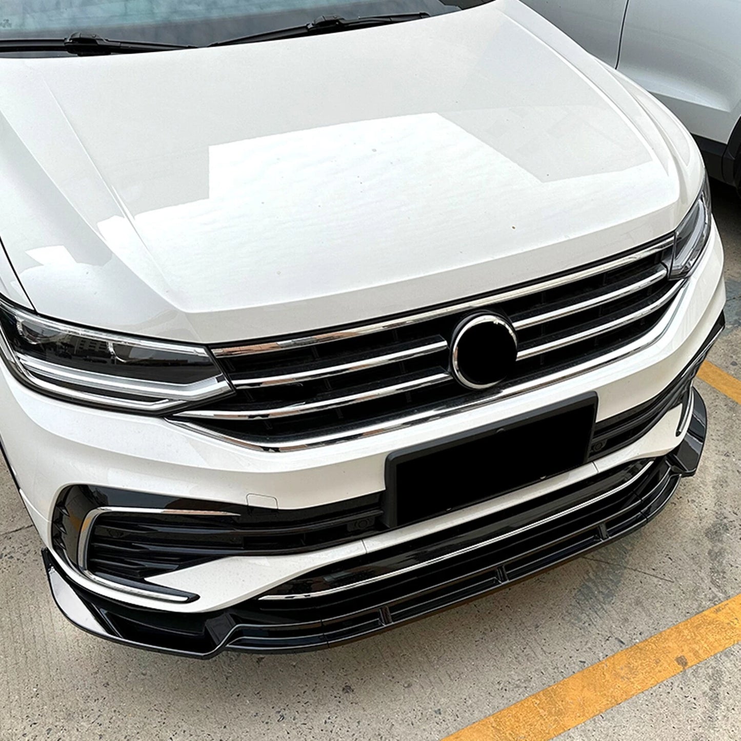 Front Bumper Spoiler Lip Kit for VW Tiguan R Line (2021-2023)