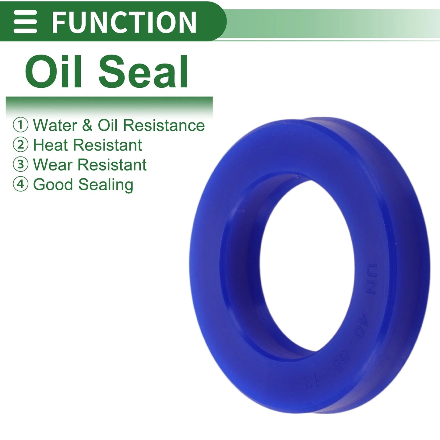 Oil Seal Rotary Shaft Seal TPU 40x65x12mm High-Pressure Blue 5 Pcs