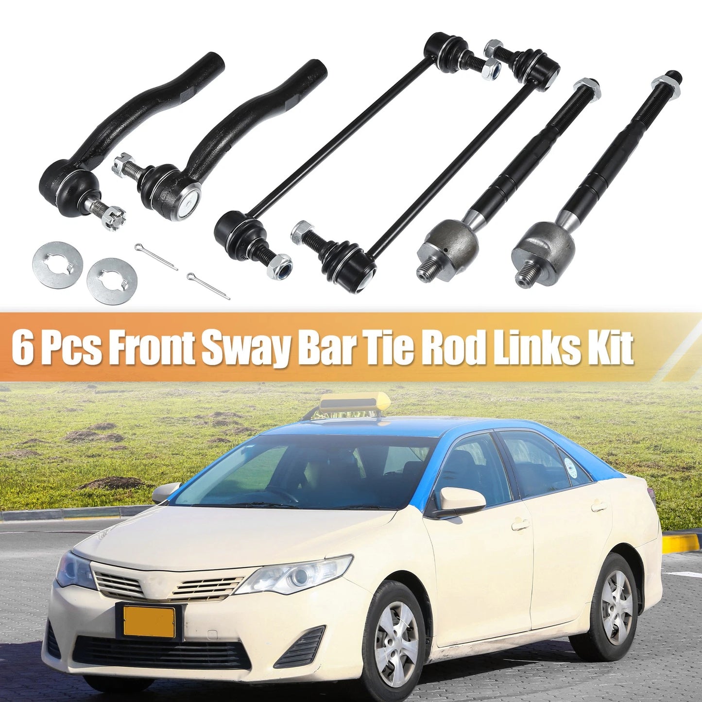 6 Pcs Tie Rod Sway Bars for Toyota Camry (2007-2011)