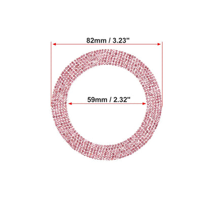 Pink Car Interior Steering Wheel Cap Trim Ring for Jeep Wrangler (2007-2023)